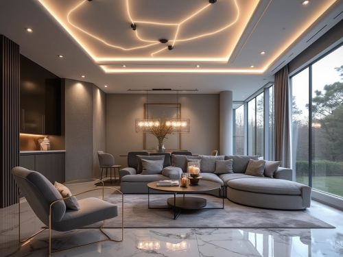 Oświetlenie LED sufitowe: 15 inspirujących aranżacji dla Twojego domu