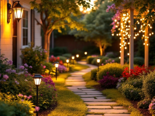 Lampki solarne LED na płot i ogród - instalacja krok po kroku