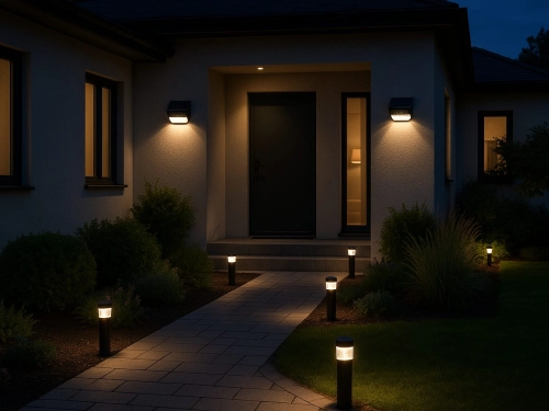 Oświetlenie ścieżek i wejścia do domu – funkcjonalne rozwiązania