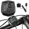 Licznik rowerowy wodoodporny prędkościomierz z lcd — Czarny