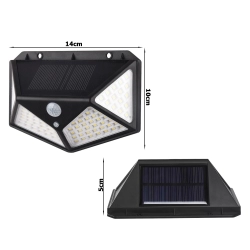 Lampa solarna 100 led z czujnikiem zmierzchu ruchu