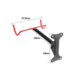 Wieszak na rower rowerowy uchwyt ścienny 2 haki