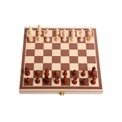 Gra w szachy warcaby tryktrak duże drewniane 3w1