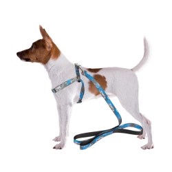 Smycz z szelkami szelki spacerowe dla psa kota regulowane rozmiar wygodne
