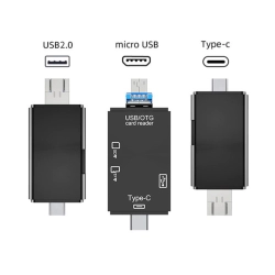 Czytnik kart sd microsd tf usb usb-c micro usb otg