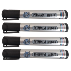 Marker pisak permanentny czarny wododporny okrągły