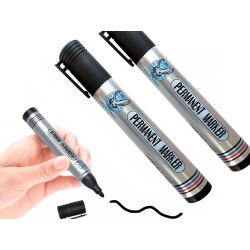 Marker pisak permanentny czarny wododporny okrągły