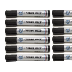 Marker pisak permanentny czarny wododporny okrągły