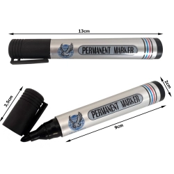 Marker pisak permanentny czarny wododporny okrągły