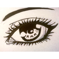 Marker pisak permanentny czarny wododporny okrągły