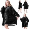 Ciepła bluza koc oversize XXL 2w1 z grubym futrzanym wykończeniem dla wygody