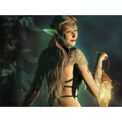 Sztuczne uszy elfa skrzata elf skrzat świecące