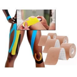 Taśma kinezjologiczna tape tejpy tejp plastry kinesiotaping sportowa pro 5m