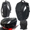 Plecak na motor motocyklowy kask wodoodporny torba sakwa siedzenie 2w1 — Czarny