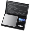 Waga kieszonkowa jubilerska 500g/0,1g precyzyjna gramowa elektroniczna — Czarny