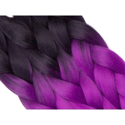 Włosy syntetyczne na warkoczyki ombre kolorowe