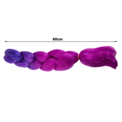 Włosy syntetyczne na warkoczyki ombre kolorowe