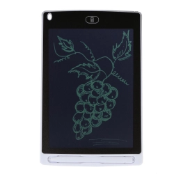 Tablet graficzny do rysowania 8,5 cala Verk Group praktyczny i trwały znikopis - biała ramka z czarnym ekranem