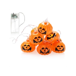 Lampki 10 led wiszące dynie halloween 200cm świecąca dekoracja ozdoba dynia