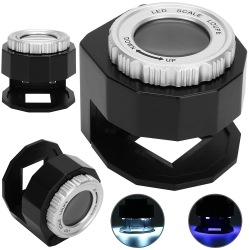 Lupa jubilerska mikroskop 30x 3 LED UV kieszonkowy Verk Group
