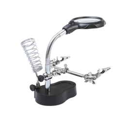 Lupa trzecia ręka uchwyt podświetlenie diody led