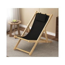 Leżak drewniany leżaki plażowy składany ogrodowy poduszka fotel na plażę