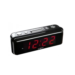 Budzik zegar elektroniczny sieciowy led 24h alarm