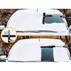 Skrobaczka szczotka zmiotka teleskopowa składana do auta szyby śniegu lodu