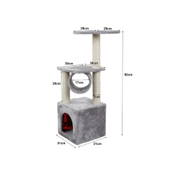 Drapak dla kota drzewko domek wieża legowisko 92cm