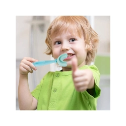 Szczoteczka do zębów manualna silikonowa dla dzieci litera u 360