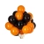 Zestaw balonów halloween czarne pomarańczowe 20szt