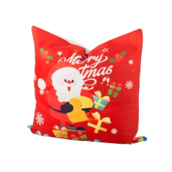 Poszewka świąteczna na poduszkę 45x45 na boże narodzenie mikołaj prezenty