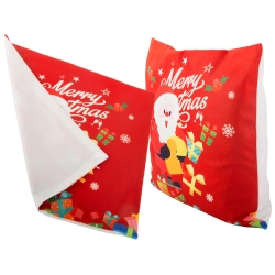 Poszewka świąteczna na poduszkę 45x45 na boże narodzenie mikołaj prezenty
