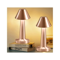 Lampka nocna stołowa do sypialni dotykowa lampa 3 stopniowa bezprzewodowa