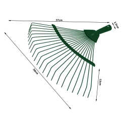 Grabie ogrodowe do liści trawy lekkie druciane metalowe 36cm wachlarzowe