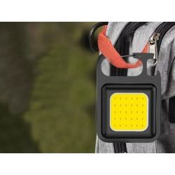 Lampka brelok led cob magnes latarka usb otwieracz