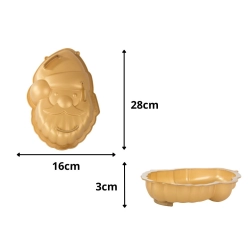 Forma do pieczenia mikołaj duża na ciasto silikonowa na boże narodzenie