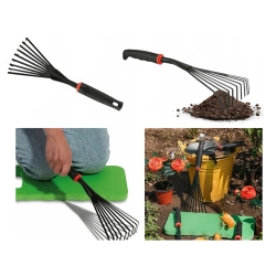 Zestaw narzędzi ogrodniczych do ogrodu łopatka grabki pazurki motyka 6 elem