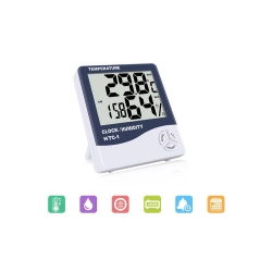 Termometr elektroniczny lcd wew. zegar data alarm