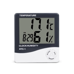 Termometr elektroniczny lcd wew. zegar data alarm