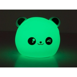 Lampka nocna dla dzieci panda rgb pilot led usb