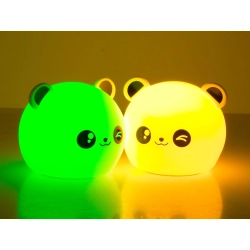 Lampka nocna dla dzieci panda rgb pilot led usb