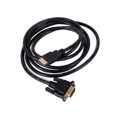 Kabel vga - hdmi 2m gold złote złącza full hd przewód d-sub