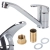 Bateria kuchenna zlewozmywakowa kran chrom długa model 278516143