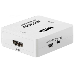 Adapter konverter sygnału av rca cinch do hdmi audio rca 1080p cvbs kabel