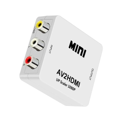 Adapter konverter sygnału av rca cinch do hdmi audio rca 1080p cvbs kabel