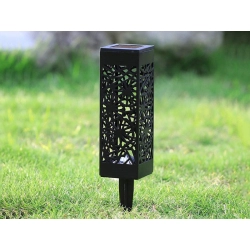 Lampa lampy ogrodowa solarna ozdobna zestaw 4 sztuki czujnik zmierzchu - zdjęcie 9