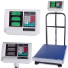 Waga elektroniczna magazynowa 50x40 cm z oparciem do 300 kg dla precyzyjnego ważenia