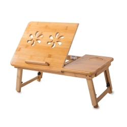 Stolik pod laptopa bambusowy do łóżka podstawka