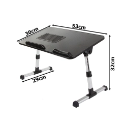 Stolik pod laptopa składany do łóżka stół podkładka chłodząca wentylator
